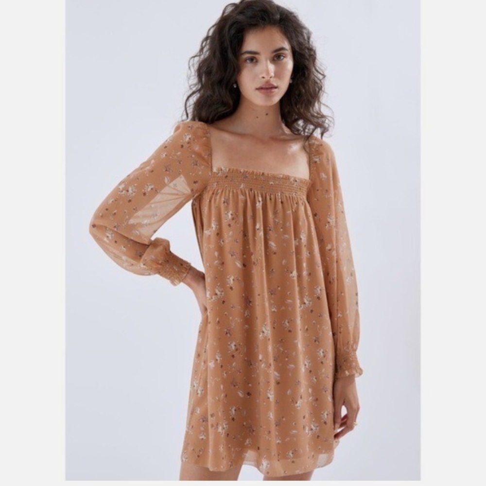 Aritzia Wilfred Floral Mini Dress M